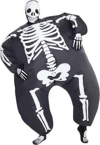 Aufblasbares skelett kostüm - aufblasbares,
