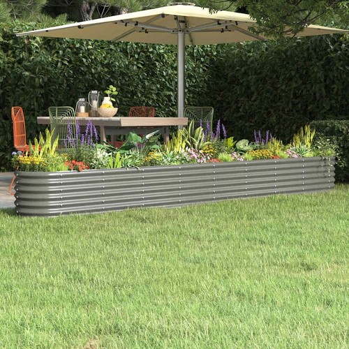 Hochbeet 332x40x36 grau - 332x40x36,