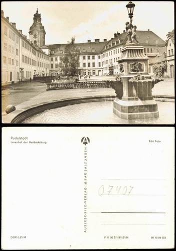 Ansichtskarte rudolstadt - ansichtskarte,