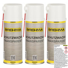 3x BREHMA Schutzwachs Spray transparent Unterbodenwachs Hohlraumwachs UBS