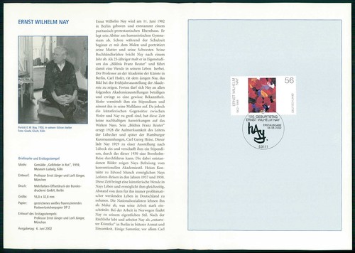Brd sammelblatt 2002 ernst - 2002/25,