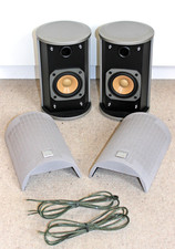 1 Paar edle JVC SP-FSSD7 Lautsprecher Boxen 70 mm Breitbänder Bassreflex Silber