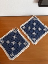 Paar topflappen blau - paar, blau-