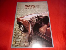 PEUGEOT 505 Limousine GR GRD SR SRD Turbo TI STI Prospekt Brochure Depliant 1982