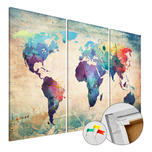 Korkbild rainbow map - rainbow, kork