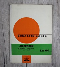 Original Ersatzteilliste Hagedorn Ladewagen LW 64