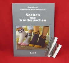 Buch "Socken und Kindersachen" H.Barth + 2x 4.5mm Deckerkamm 16er+24er - SparSet