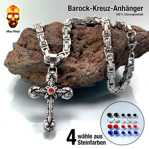 Kreuz anhänger barock - 1,