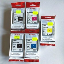 Original Canon PFI-102 Tintenpatronen Set MBK BK C M Y (MHD 2022 - 2025)
