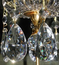 Großer Kristall Strass Lampe Bleikristall Ersatz Anhänger f. Kronleuchter 1STK E