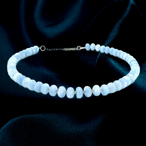 Milky aquamarin kette - milky, aquamarin-kette