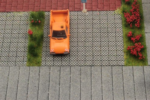 Straße betonplatten - h0,