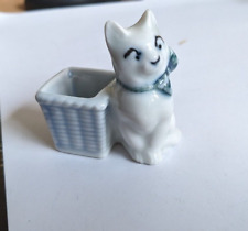 Vintage Katze m. Korb