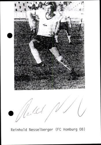 Autogramm fußballer reinhold - fußballer,