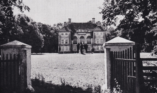 Schloß holstein vom parktor - schloß,