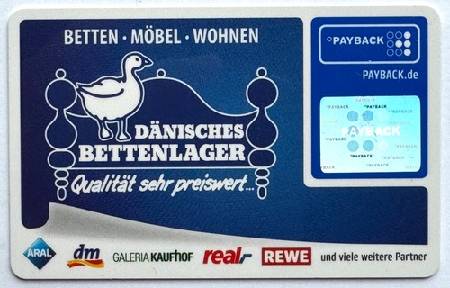 Alte payback karte dänisches - alte, payback-karte