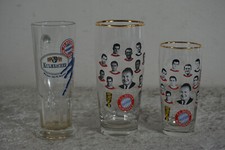 3 x altes Bierglas FC Bayern