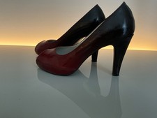 Schuhe- weinrote Lack high