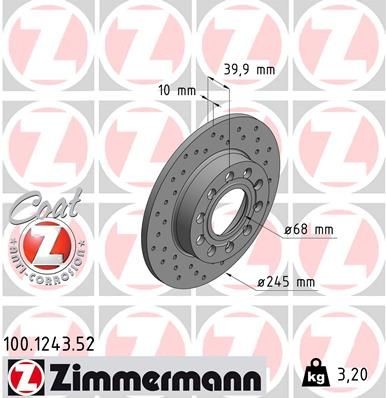 Zimmermann bremsscheibe - 2x,
