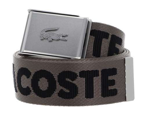 Lacoste jacquard webbing belt - jacquard,