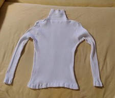 Rollkragen Rolli 40 Weiß Eng