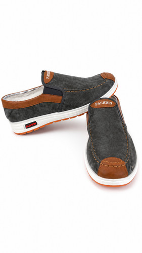 Herren slipper grau braun - slipper,