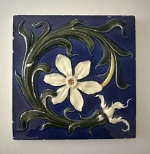Jugendstil Fliese Kachel antik