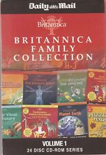 BRITANNICA FAMILY COLLECTION Volume 1 ( DAILY MAIL Newspaper 12 CD-ROM Set )