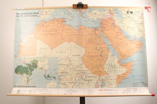 Schulwandkarte die arabische