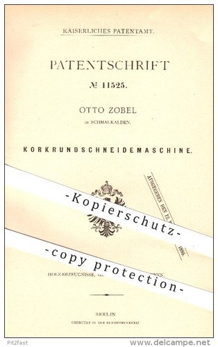 Original patent otto zobel - otto,