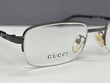 Gucci Brille Herren  Damen Eckig grau braun 1369 NP: 199€