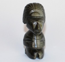 Gold-Obsidian Figur Mexiko