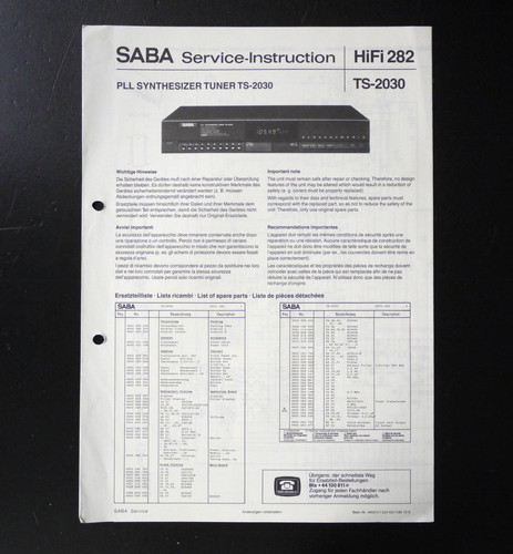 Original saba 2030 pll - saba, ts-2030