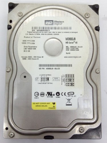 Western digital ide - 80, gb