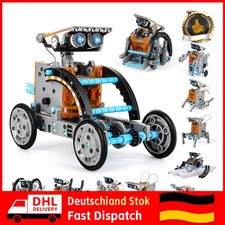 Solar Roboter Spielzeug Für Kinder, 13-In-1 Solar Robot Kit Solar Oder Wiederauf