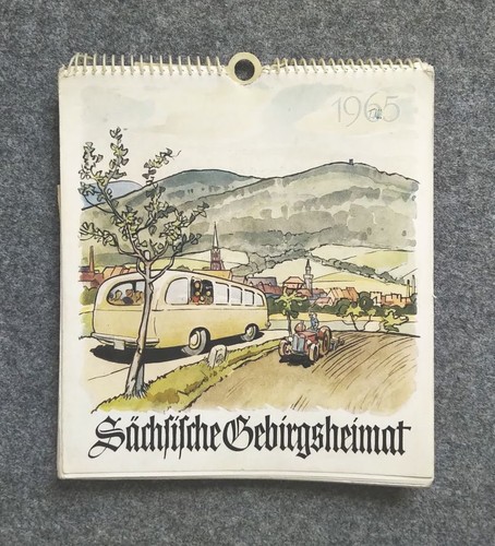 Kalender 1965 sächsische - kalender,