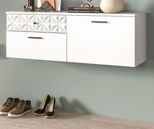 Schuhschrank in weiß