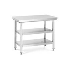Edelstahl Arbeitstisch Edelstahltisch Zerlegetisch 3 Ebenen 100 x 70 cm 600 kg