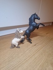 Schleich Zwei Pferdefiguren Steigend Pferd