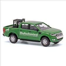 Busch 52859 Ford Ranger (2016) "Mobiler Hufschmied" in grün 1:87/H0 NEU/OVP