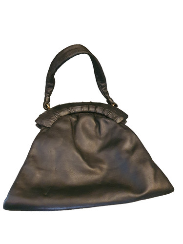 50er 60er handtasche leder - 50er,