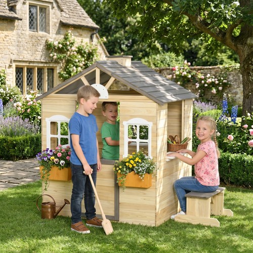 Outsunny spielhaus für kinder - für,