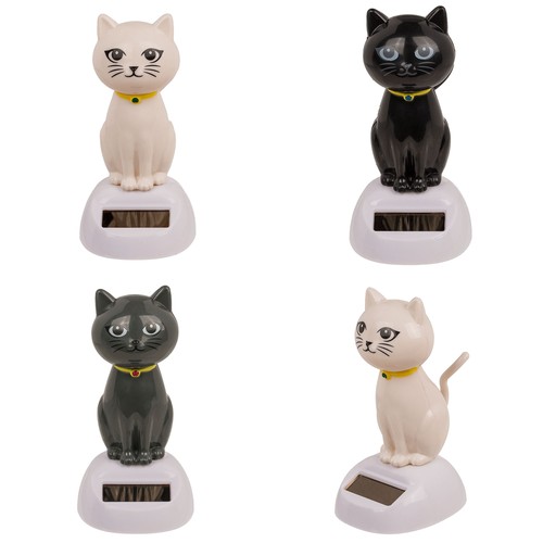 Solarfigur wackelnde katze - solarfigur,