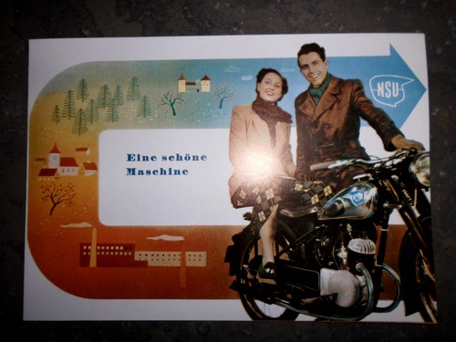 Nsu 125 zdb motorrad prospekt - 125,