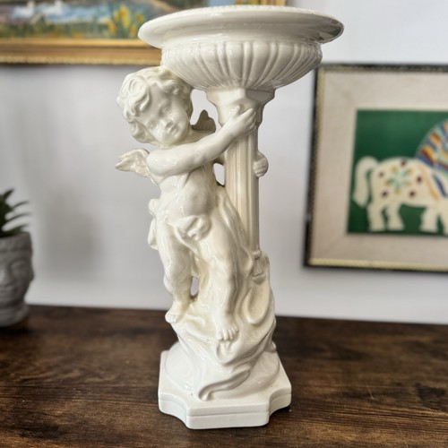 Vintage weiß porzellan cherub - weiß,
