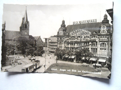 Erfurt anger kaufhaus - ak,