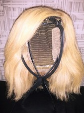 ❤️ Neu ❤️ Echthaarperücke blond 30cm mittellang Damen ❤️