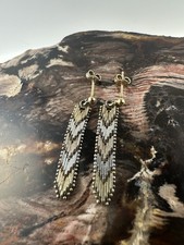 Silberohrringe 925 bicolor – Vintage Ohrstecker geometrisch