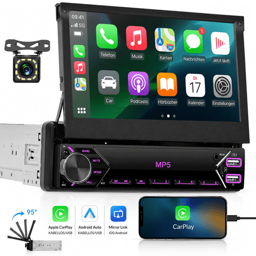 Autoradio bluetooth din - din, 7"