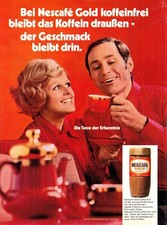 3w23387/ Alte Reklame aus 1971 – NESCAFE Gold